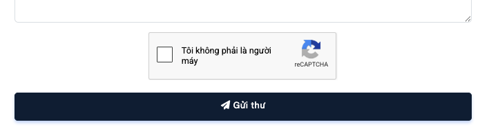 Màn hình cấu hình Google reCAPTCHA đã che khóa bảo mật