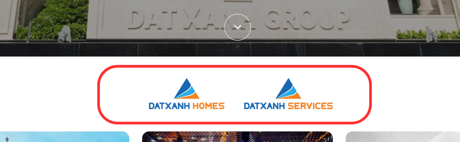 Kết quả hiển thị Đối tác trên trang chủ